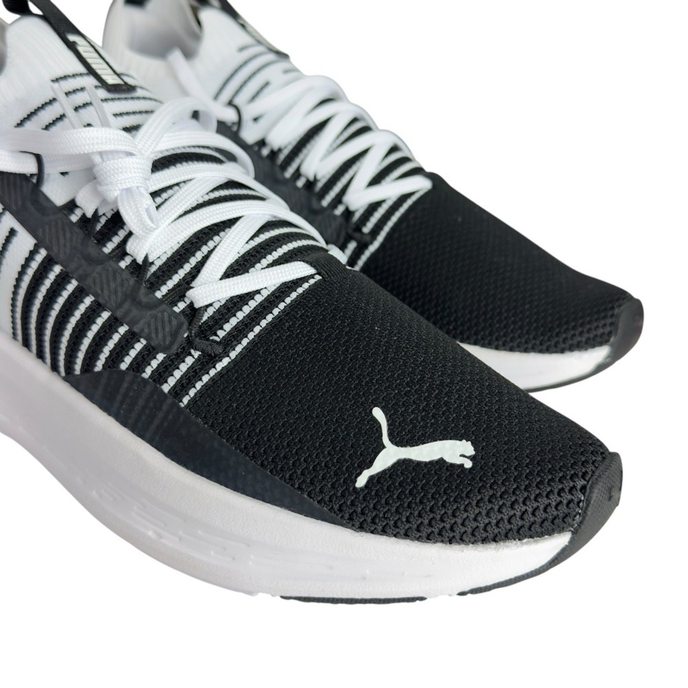 PUMA Softride Symmetry Fuzion Running Shoes Black White Mens Sizes 10.5, 11 - Picture 9 of 16